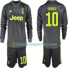 Juventus Paulo Dybala 10 Alternativní 2018/19 - Dětské Fotbalové Dresy (L/S)
